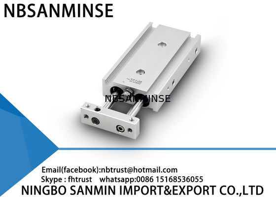 注文の二重棒の空気の空気シリンダー基本的なタイプ6mm 10mm 15mmの穴サイズ