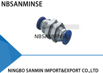 PMMの隔壁連合管の空気のホースの速いCnnecting PUの管継手プラスチック適切なSanmin