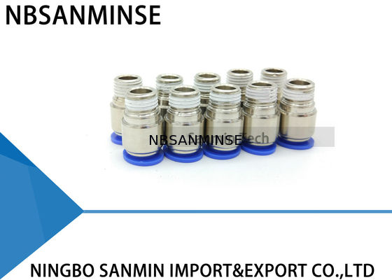 関係の適切なコネクターSanminのPOCの管のプラスチック空気の部品の円形の男性のまっすぐな空気押し