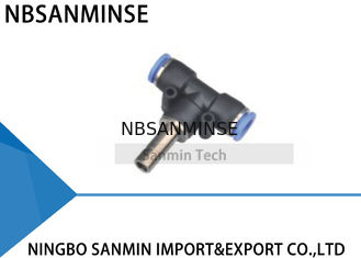 空気管のホースの同輩のプラグSanminのためのティー連合付属品のPBJ Tのタイプ空気のコネクター押し