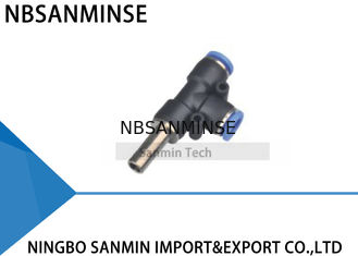 PDJの1接触空気速い付属品良質のSanminの空気のホースのコネクターの枝操業ティー押し