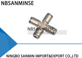 PZT 4の方法管の十字連合多様なコネクターのカプラーSanminの空気の管付属品押し