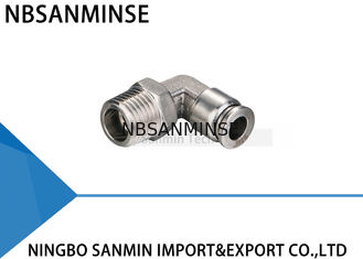 空気の空気付属品の男性の肘NBSANMINSE SSPL M5 M6 1/8 1/4の3/8 1/2 SS316Lの空気部品