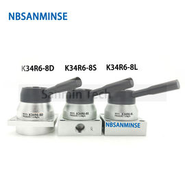 NBSANMINSE K34R6 G1/4" Hand Switching Valve Drawing Valve Mechanical Pneumatic Manual Valve G 1/4 Thread