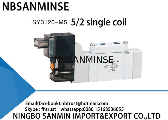 SY3120 SY5120 SY7120の空気の密集した電磁弁小型弁のオートメーションSMCはAC220V DC24Vを取り替える