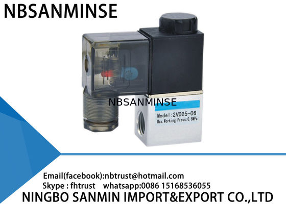 2VシリーズDC 12ボルトの空気の電磁弁2の方法2位置のディレクト・ドライブ/ガイドのタイプ行為