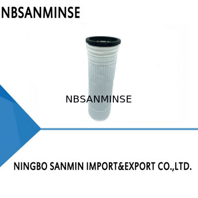 ストライプ帯電防止ポリエステルニードルフェルトダストバッグ長期温度耐性防塵バグハウスフィルターバッグ