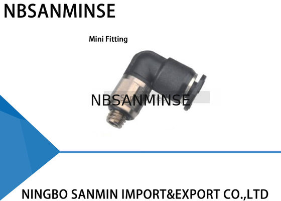 PL -小型付属品の空気男性の肘付属品Sanminのプラスチック空気の部品押しに合うCのコンパクト1の接触
