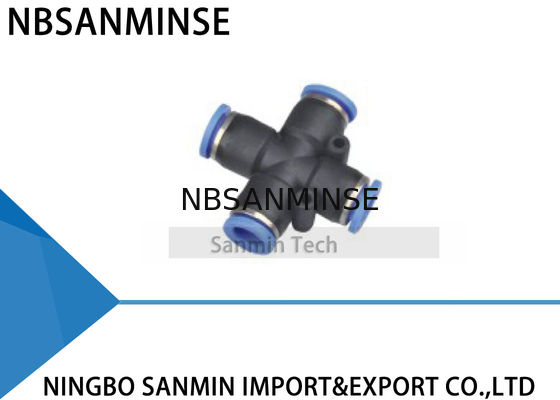 PZの同輩4の方法管の十字連合多様なコネクターのカプラーSanminの空気の管付属品押し