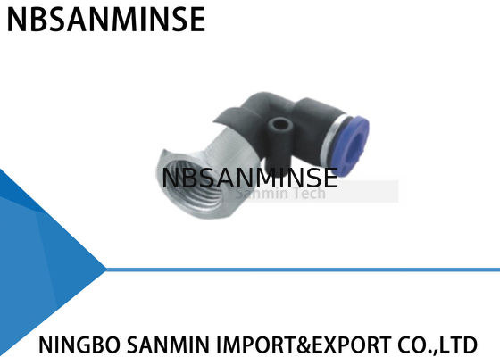 プラスチック女性の肘付属品の管の糸SanminのPLFの管の空気空気押し