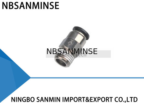 停止弁の付属品の空気まっすぐな連合自動防漏式のコネクターSanminのSPCの空気押し