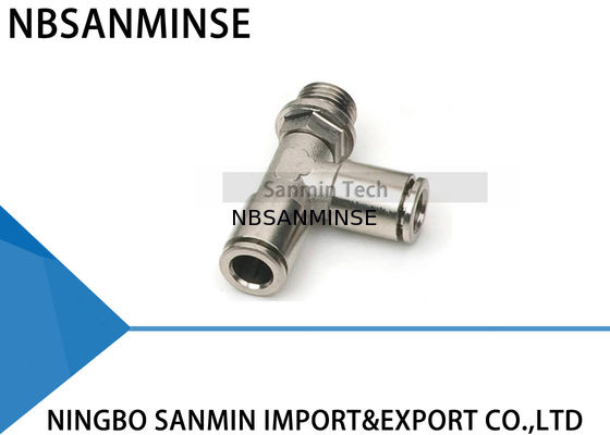 MPSTすべての金属の真鍮の付属品の男性の操業ティーの空気の空気付属品の管の空気適切なコネクター