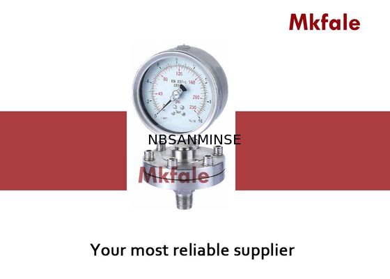 SMPDの衛生液体の圧力計のダイヤフラムのシールの圧力計の倍のレーザ溶接