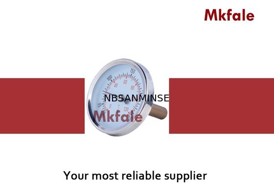 SMKPによってクロム染料で染められる鋼鉄バイメタルの温度計の温度の要素のクラス2.5の正確さ