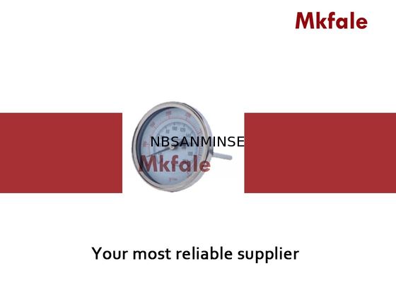 液体の圧力計のステンレス鋼のバイメタルのコイルの温度計の器械のガラス窓