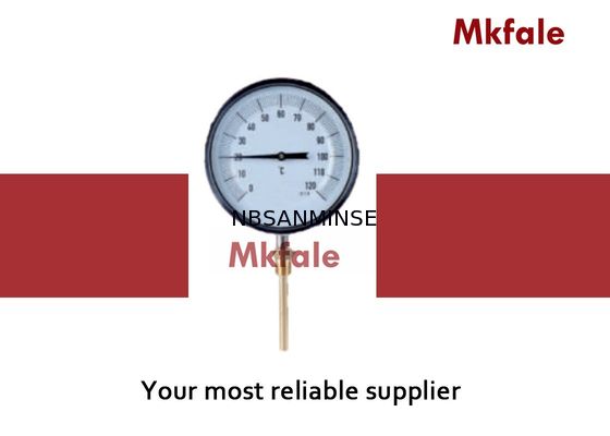 液体の圧力計のステンレス鋼のバイメタルのコイルの温度計の器械のガラス窓