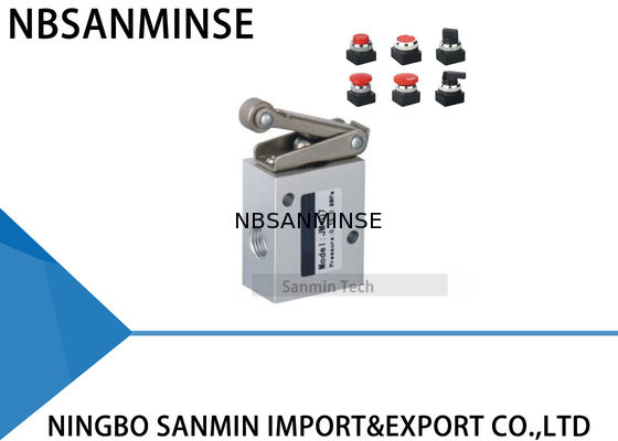 1/4の機械弁空気停止タイプ機械切断のスロットル バルブの二段式三方