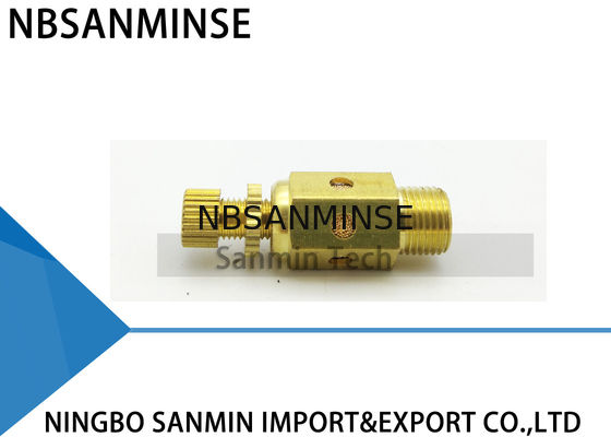 NBSANMINSE Cのタイプ空気の空気付属品のマフラーのスロットル バルブの空気の真鍮の消音装置