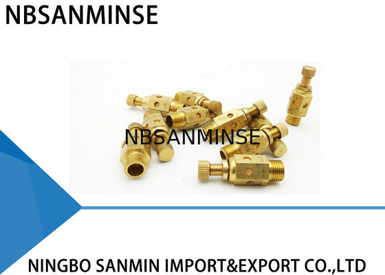 NBSANMINSE Cのタイプ空気の空気付属品のマフラーのスロットル バルブの空気の真鍮の消音装置
