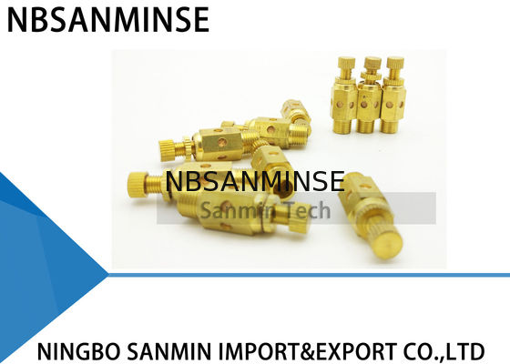 NBSANMINSE Cのタイプ空気の空気付属品のマフラーのスロットル バルブの空気の真鍮の消音装置