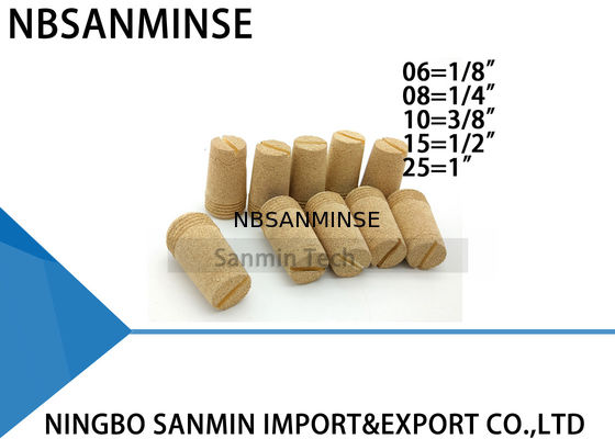 NBSANMINSE D 1/8 1/4 3/8 1/2最もよい販売の1つのサイズの空気の部品のマフラーの真鍮の適切な排気の真鍮の消音装置