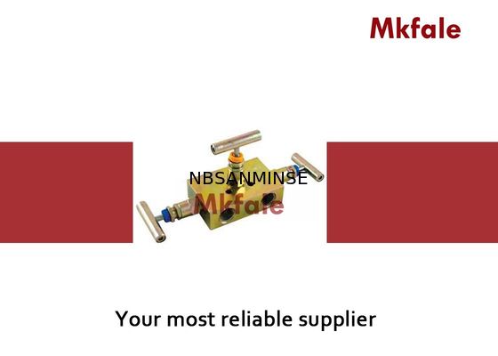 3つの弁多岐管2は圧力計の高圧弁SS316のための弁そして1つの同等になる弁を妨げます
