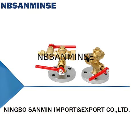 3 4 1.6Mpa Seal Test Pressure Brass PTFE Forged Steel Flange Type Liquid Level Gauge For Performance プレッシャーを測る