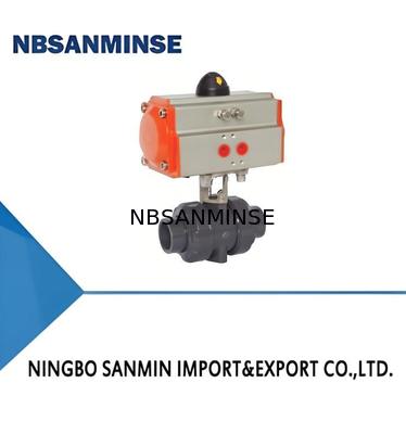 UPVC/CPVC/PPH 中気圧1.2MPaおよび低気圧0.035MPa~0.35MPaの電気および空気力ボールバルブ