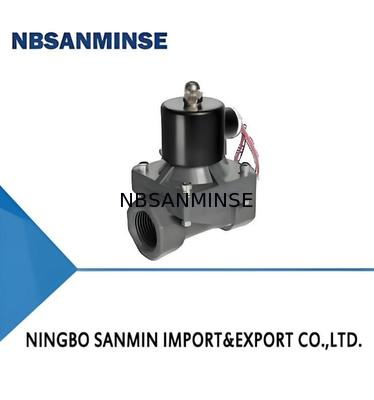 0～1.0MPa作動圧力、1.2MPa圧縮強度、-5～50℃作動温度のPVC水用電磁弁