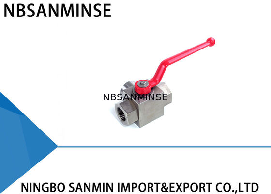 KHB3K SS316の三方油圧球弁の耐食性の常態の温度
