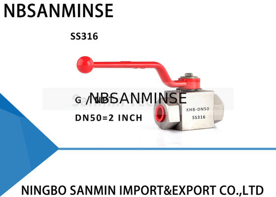 ステンレス鋼の高圧油圧球弁KHB-G1/8 1/4 3/8の1/2反腐食の設計SS304 SS316