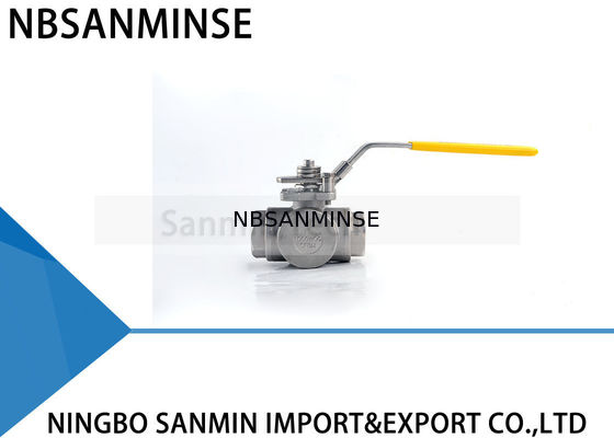 3つの方法油圧高圧球弁は1インチ1000psiの外国人CF8M3K-1のステンレス鋼SS316の石油およびガス ラインを配管します