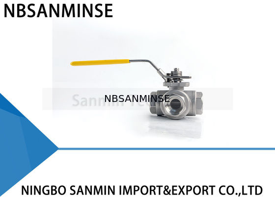 3つの方法油圧高圧球弁は1インチ1000psiの外国人CF8M3K-1のステンレス鋼SS316の石油およびガス ラインを配管します