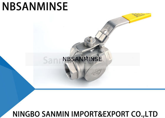 3つの方法油圧高圧球弁は1インチ1000psiの外国人CF8M3K-1のステンレス鋼SS316の石油およびガス ラインを配管します