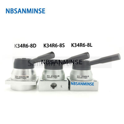 NBSANMINSE K34R6 G1/4」手の切換え弁のデッサン弁機械空気の手動弁G 1/4の糸