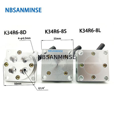 NBSANMINSE K34R6 G1/4」手の切換え弁のデッサン弁機械空気の手動弁G 1/4の糸