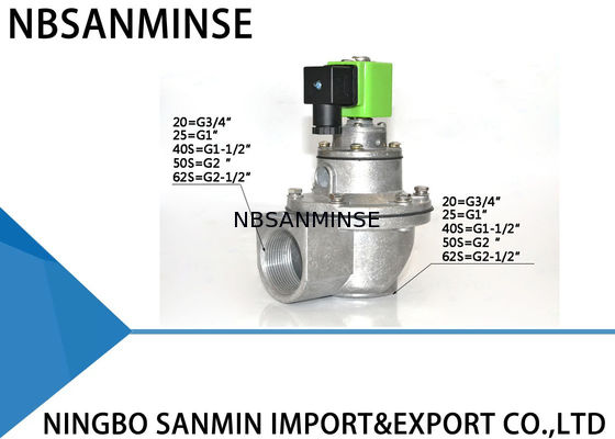 QD-Z 3/4 1 1-1/2 2 インチパルスジェットバルブ集塵機ダブルシールダイヤフラムバルブ SBFEC 型